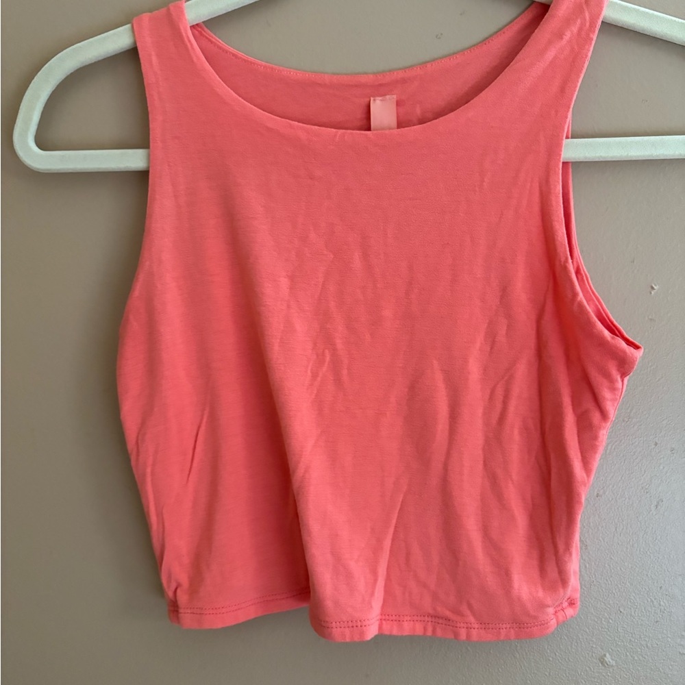 Coral Crop Top